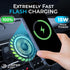 for MagSafe Magnetic Phone Mount Wireless Charger | Music Reactive Lights - Car Cell Phone Holder | Car Mount Universal Air Vent Clip Car Charger ...