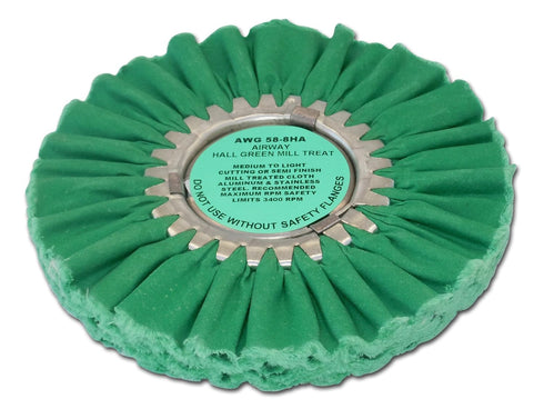 Zephyr Custom Polishing Products Airway Buffing Wheels for Industrial Polishers, Big Rigs and Lifted Trucks. Made in The U.S.A.(Color - Green)...