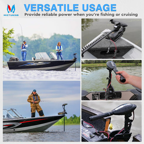 MICTUNING Trolling Motor Plug and Receptacle, 12-24V 8 AWG, Quick Connect for Marine Boat Yacht Minn Kota MotorGuide Newport, Waterproof Dustproof...