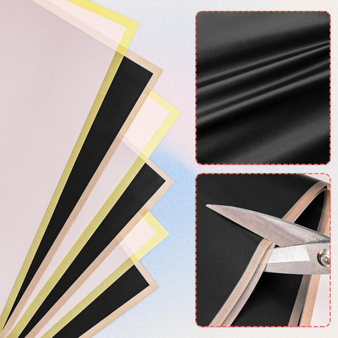 Max Shape 20 Sheets Flower Wrapping Paper,Waterproof Floral Bouquet Wrapping Paper with Gold Edge,Florist Supplies Packaging Paper for Wedding Bir...
