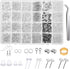 Hypoallergenic Earring Making Kit, Thrilez 3080Pcs Earring Supplies Kit includes Earring Hooks, Earring Backs, Jump Rings, Eye Pins, Earring Posts...