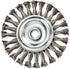 Mercer Industries 186540-5" x 1/2" x 5/8"-11 Knot Wire Wheel, 020 Carbon Steel Wire...