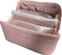 Large Capacity Beauty Bag, Travel Design, Waterproof Fabric Cosmetic bag, Open Flat Beauty Bag, Durable Fixed Divider and Double-Stitched Handle (...