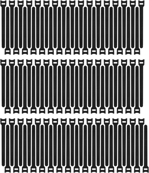 Pasow 100pcs Reusable Fastening Cable Ties Adjustable Wire Management 8 Inch (Black)...
