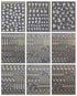 JMEOWIO 9 Sheets Flower Nail Art Stickers Decals Self-Adhesive Pegatinas Uñas Spring Summer Floral Line Nail Supplies Nail Art Design Decoration A...