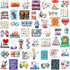 100 Pcs Natural Science Stickers Physics Chemistry Biology Experiment Vinyl Waterproof Stickers Student Laboratory Decals for Laptop Water Bottle ...