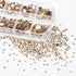 Canvalite 1500PCS Champagne Rhinestones Flat Back Gems, Nail Rhinestones Nail Art Gems with Pick Up Tweezers and Rhinestone Picker Dotting Pen, Na...