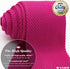 Men's Pointed Knit Tie Necktie Width 2.75 inches Washable Solid Color Shoking Hot Neon Pink...