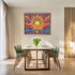 Posterizer 1 pcs- psychedelic funky hippie colorful sun 2-Fantasy & Fiction Art-Retro Art- Living Room Bedroom Decor- unframed wall art...