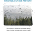 Tree Mouse Pad Green Misty Mountain, Nature Landscape Mousepads Square for Desk Foggy Fir Forest Valley Small Desk Pad Mouse Mat Washable Computer...