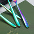 Rainbow Teaspoons, 6 Piece Spoons Silverware, Stainless Steel Small Spoons, Tea Spoons for Home, Kitchen or Restaurant, Dishwasher Safe (6.6 Inche...