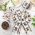 Highland Cow Wired Edge Ribbon Cow Print Craft Ribbon White Brown Fabric Ribbon for Wreath Bow Making DIY Crafts Wrapping Party Decor Supplies, 2 ...