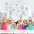 Gueevin 72 Pcs Boho Classroom Jobs Bulletin Board Set Rainbow Bulletin Board Cutouts Classroom Jobs Chart Teacher's Helper Chalkboard Decor for Ba...