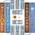Large Stencils for Painting on Wood Reusable, Welcome Stencil, Daisy Sunflower Stencil and Other Wood Stencils, Wood Craft Supplies for Spring Por...