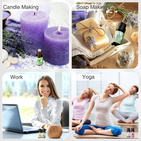 Essential Oils for Diffuser - Extra Pure 100% Diffuser Essential Oils Set with Aromatherapy Oils for Diffusers DIYs and More - Best Holiday Gifts ...