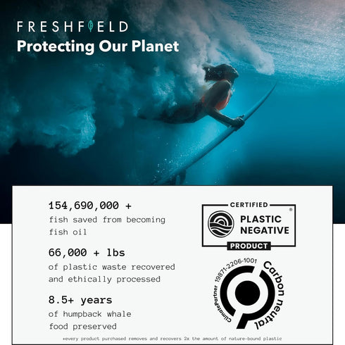 Freshfield Vegan Omega 3 DHA: Algae Oil, Most Reviewed, Carrageenan Free, Sustainably Sourced, Tested, No Heavy Metals, Fish Oil Alt, Plant Based ...