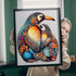 Wooden Puzzles for Adults Kids, (S-100pcs-8.3 * 6.7in) Penguin Family Wooden Jigsaw Puzzles, Unique Shape Animal Wooden Puzzle, Wood Puzzles Adult...