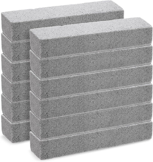 Juvale 12-Pack Pumice Stones for Cleaning - Toilet Bowl Cleaner and Scouring Sticks for Pool and Kitchen (Gray)...