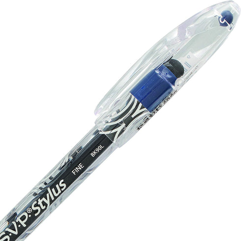 Pentel RSVP STYLUS Ballpoint Pen, Fine Line, Blue Ink (BK90L-C)......