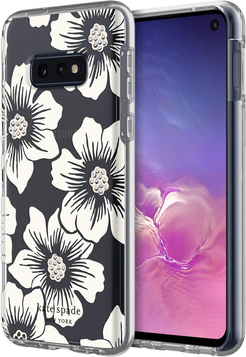 Kate Spade Defensive Hard Case for Galaxy S10e - Hollyhock Floral / Clear Cream...