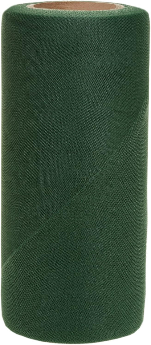 Falk Fabrics Tulle Spool for Decoration, 6-Inch by 25-Yard, Emerald,Green...