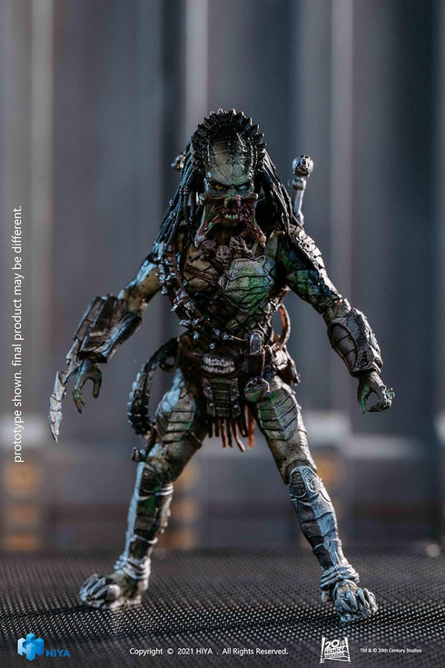 Hiya Toys Exquisite Mini Series 1/18 Scale 5 Inch AVPR Battle Damage Wolf Predator Action Figure...