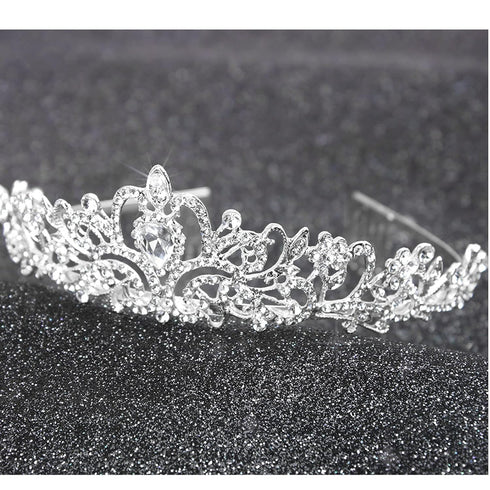 Silver Crowns for Women Rhinestone Princess Tiara with Combs for Birthday Prom Bridal Shower Wedding Halloween Party...