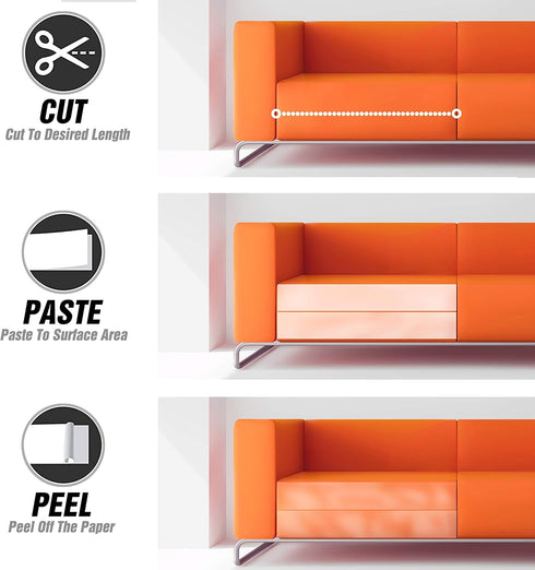 Anti Cat Scratch Tape, 3 inches x 30 Yards Cat Training Tape, 100% Transparent Clear Double Sided Cat Scratch Deterrent Tape, Furniture Protector ...