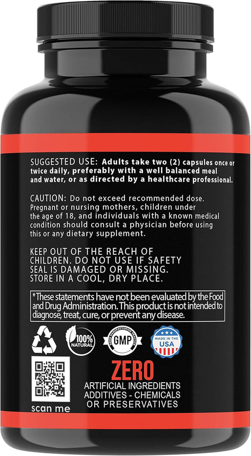 Angry Supplements Turmeric Curcumin & Ginger Maxx, 95% Curcuminoids with Black Pepper, Joint Support, Antioxidant, 1355mg Blend of Non-GMO Ingredi...