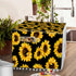 Microwave Oven Cover Dust Oil Proof Cloth Linen Machine Protector Decorative Kitchen Appliance Cover with Side Storage Pockets 11.8x35.4inches Sun...