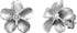 Honolulu Jewelry Company Sterling Silver Plumeria Flower Nature Stud CZ Earrings, 12mm...