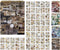 Scrapbook Vintage Stickers, Washi Stickers 500 Pcs Mini Scrapbook Supplies, Junk Journaling Stickers Material Book kit, Aesthetic Decoupage Sticke...