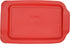 Pyrex 233-PC 3qt Red Replacement Food Storage Lid, (Only Fits Pyrex 233 Glass Dish NOT Pyrex C-233 Dish) Made in the USA...