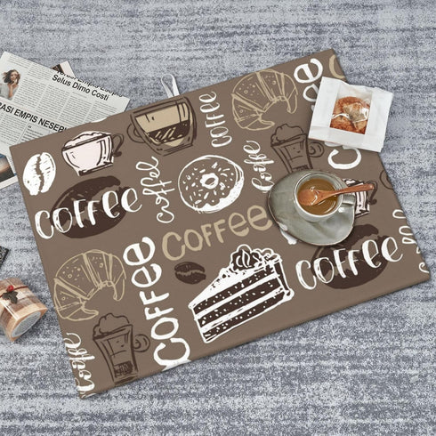Coffee Dish Drying Mat For Kitchen Counter 18 X 24 In, Microfiber Absorbent Dish Drainer Mat With Hanging Loop Reversible Dish Drainer Mats Counte...