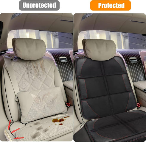 Car Seat Protector, 1 Pack, Thickest Padded 600D Fabric Padding, Waterproof, Durable, Anti Slip Backing, Child Seat Protection, Suitable for Babie...