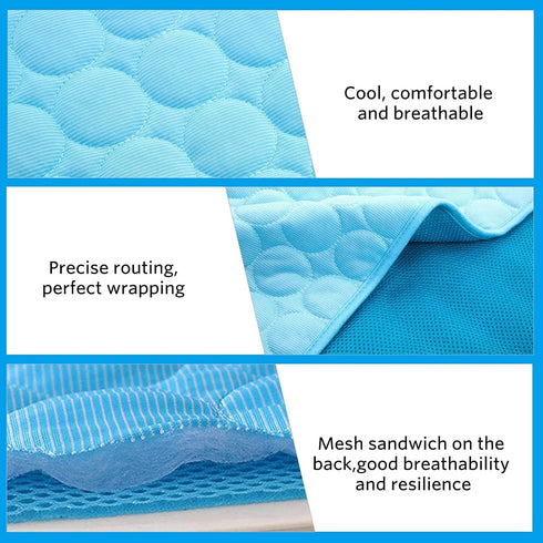 Dog Cooling Mat, Pet Cooling Mat for Dogs Cooling Blanket for Dogs Dog Cooling Pad for Kennels, Crates, Cars, Indoor & Outdoor Ice Silk Cooling Ma...