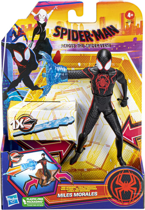 Marvel Spider-Man: Across The Spider-Verse Web Spinning Miles Morales Toy, 6-Inch-Scale Deluxe Action Figure, Toys for Kids Ages 4 and Up...