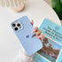 Jmltech Compatible with iPhone 13 Pro Max Case Silicone Women Girls Blue Heart Design Slim with Soft Anti-Scratch Microfiber Lining Protective Pho...