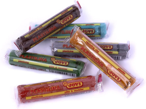 Jovi Plastilina Reusable and Non-Drying Modeling Clay; Nature Colors, 0.50 Oz. Bars, Set of 6, Perfect for Arts and Crafts Projects...