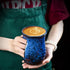 18oz Ceramic Hand Warmer Mug, Novelty Hand Warmer Coffee Mug, Tea Mug, Keep Your Hands Warm, Comfy Handwarmer, Microwave And Dishwasher Safe (Blue...