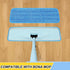 16.5 inch Reusable Mop Pads Microfiber Spray Mop Replacement Heads for Wet/Dry Mops Compatible with Bona Floor Care System (5 Pack)...
