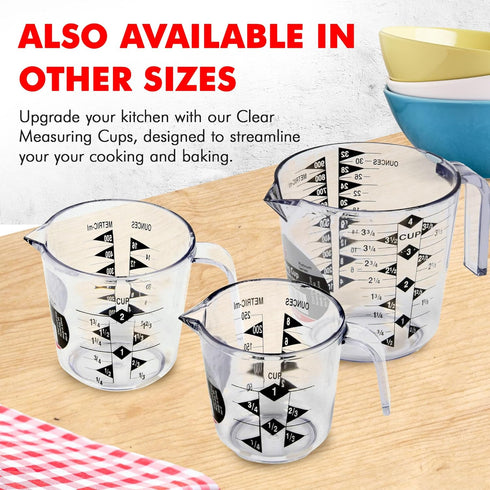 Chef Craft Select Plastic Measuring Cup, 1 Cup Capacity, Clear...