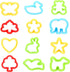 Kare & Kind® Set of 20pcs Smart Dough Tools Kit with Models and Molds (Animals, Tractor, Truck, People)...