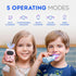 Sensory 360 Round U-Shaped Astronaut Design Mouthguard Electric Toothbrush for Kids Ages 2-7 - Automatic Memory Function - 5 Modes Toothbrush with...