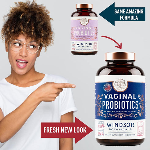 Vaginal Probiotics for Women - 19Bil CFU Lactobacillus Salivarius Probiotic for PH Balance, Digestive, Gut Health - Feminine Balance Complex Probi...