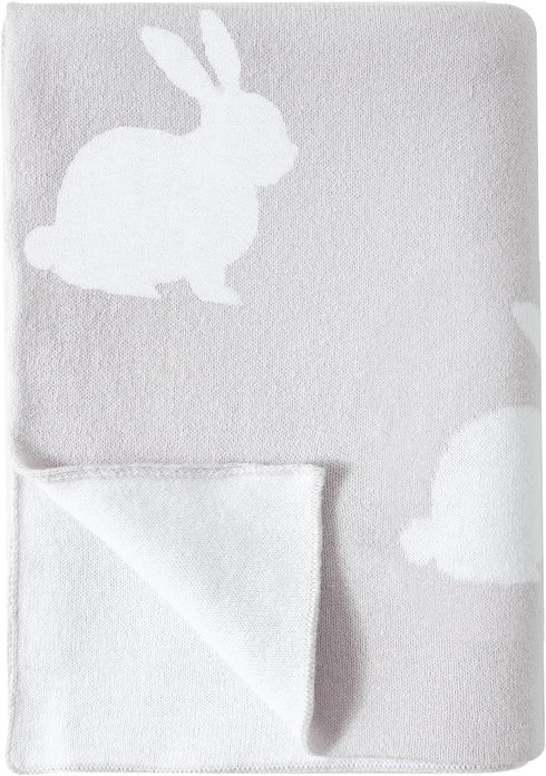 david's kids Cotton Knitted Baby Blanket, Cozy Lightweight Swaddle Blankets for Boys Girls Neutral, Luxurious Receiving Blanket for Shower Gift Re...
