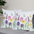 2 Pack Waterproof Spring Floral Pillow Covers 16x16 Inch Pink Tulip Flower Lavender Butterfly Throw Pillow Covers Outdoor Spring Summer Farmhouse ...