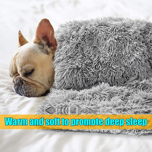 Pet Dog Bed Blankets, Fluffy Fleece Dog Throw Blankets Sleep Mat,Soft Puppy Blankets Cat Kitten, S M L XL,Fuzzy Reversible Sherpa Blanket for Bed,...