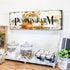 Pumpkin Canvas Wall Art Rustic Farmhouse Fall Picture for Kitchen Dinner Room Autumn Themed Sign Wall Decor Thanksgiving Halloween Festival Harves...