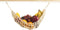 Hanging Fruit Hammock Under Cabinet - 1 Macrame Fruit Hammock with 2PCS Hooks - Handwoven Cotton Basket Storage for Produce, Banana - Boho Kitchen...